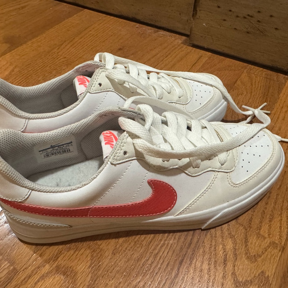Nike Classic White and Red Sneakers